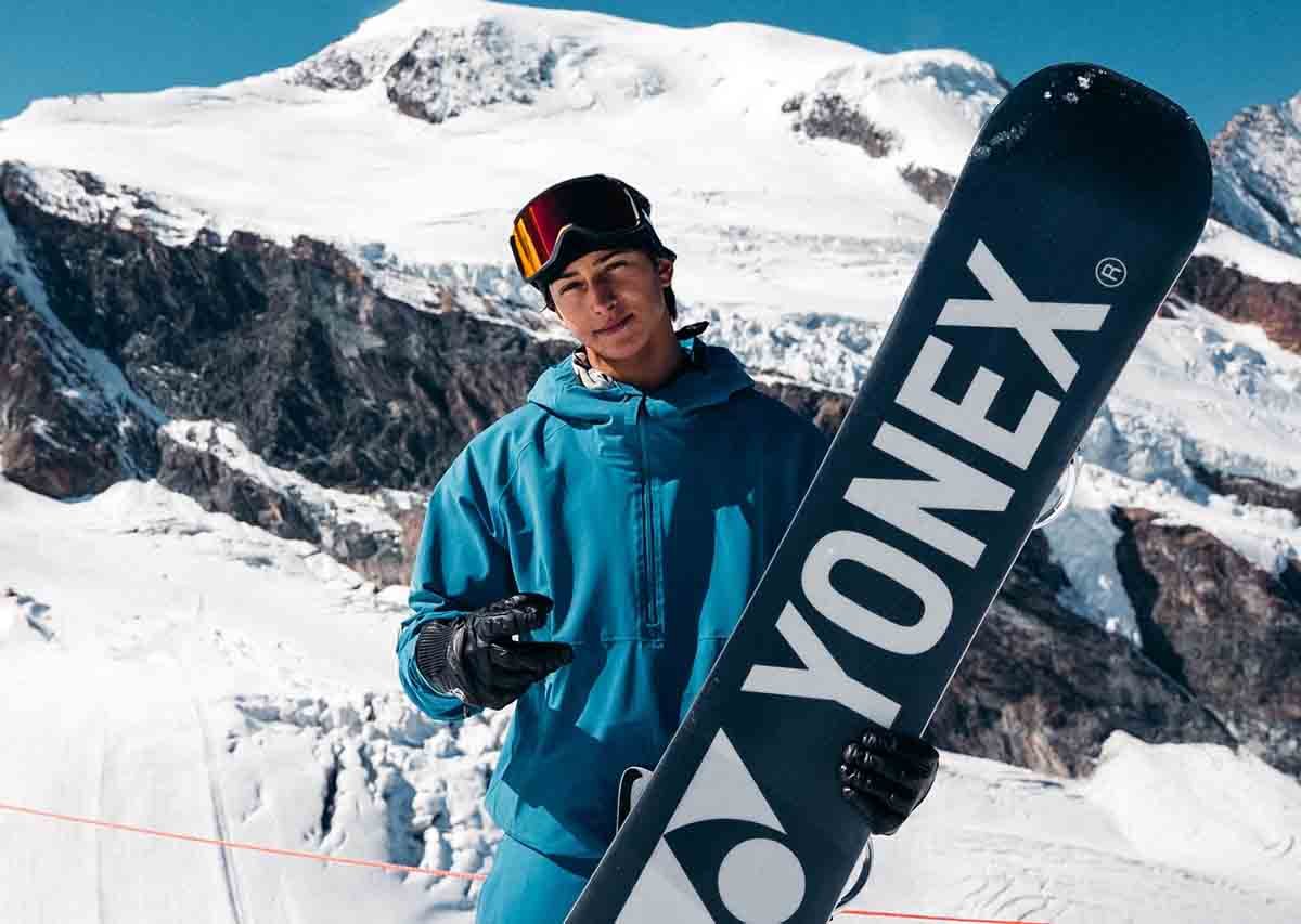 Alessandro Barbieri performing a Triple Cork 1440 in 2026 Winter Olympics halfpipe competition.